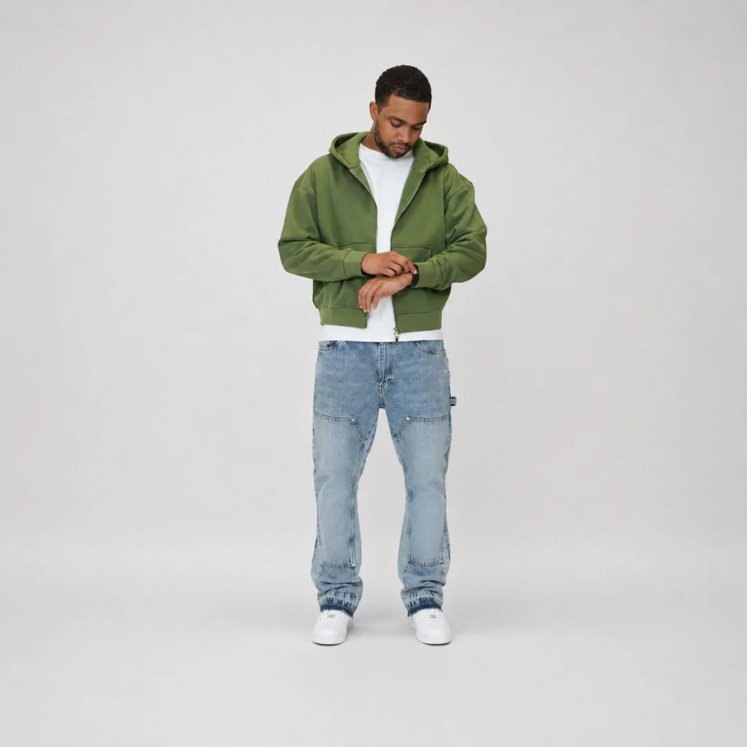 the flared carpenta' jeans - light blue - Image 4