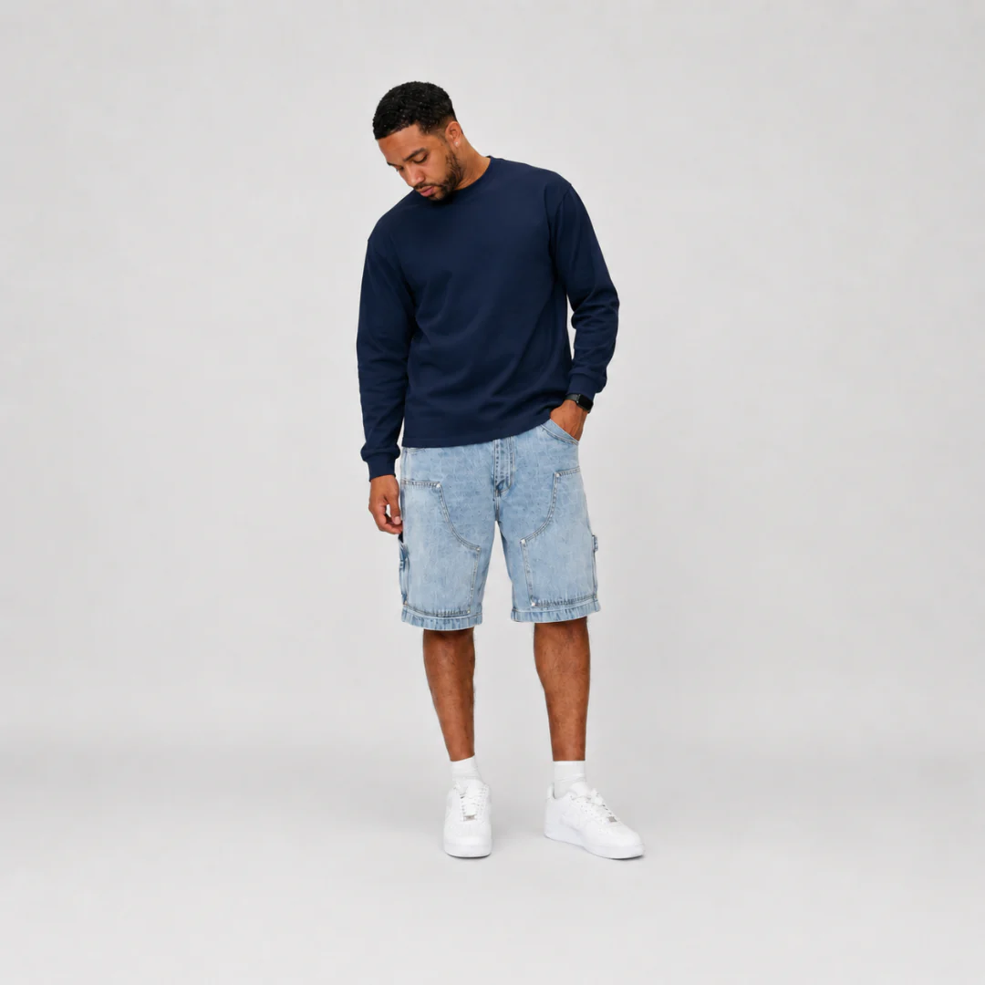 the perfect long sleeve tee - navy - Image 3