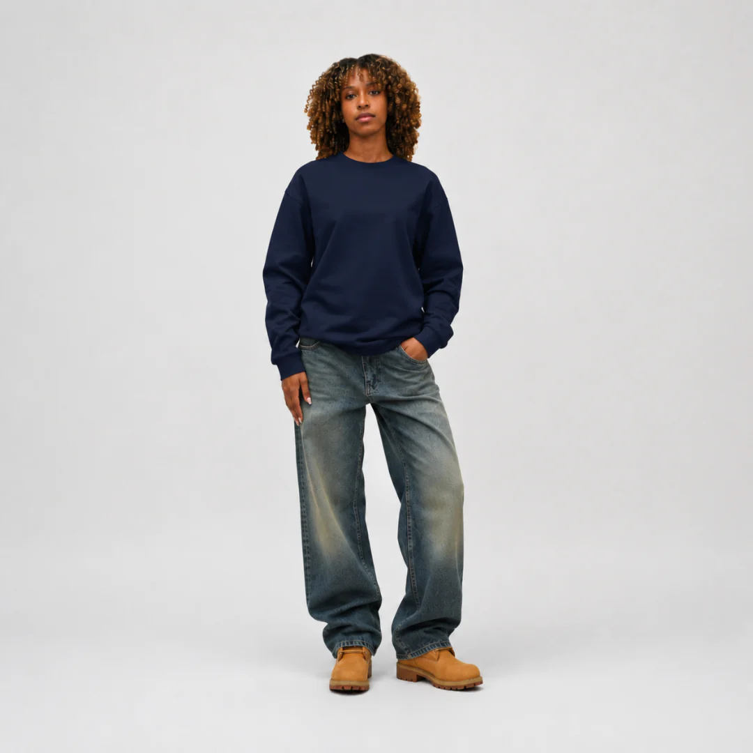 the perfect long sleeve tee - navy - Image 4