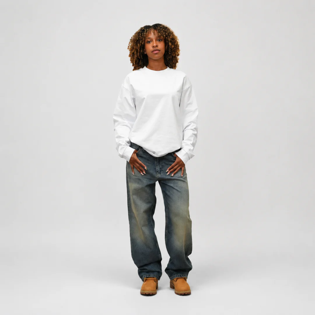 the perfect long sleeve tee - white - Image 4