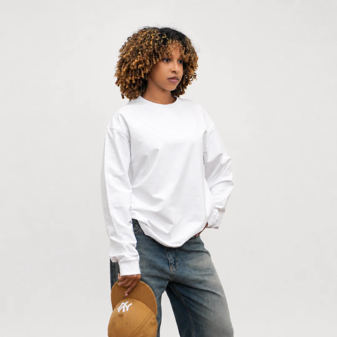 the perfect long sleeve tee - white - Image 6