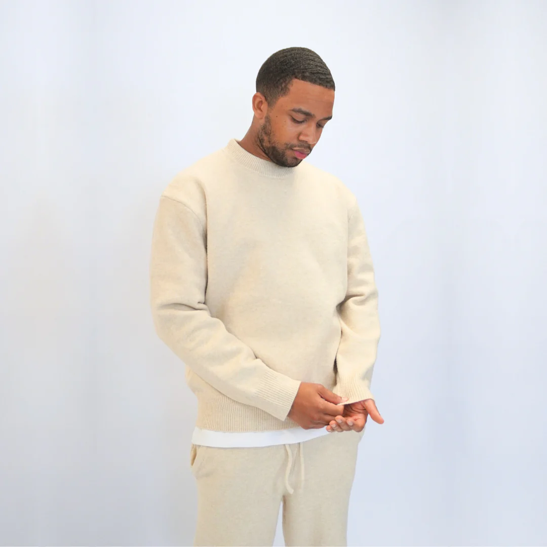 the soft-knit sweata' - creme - Image 5