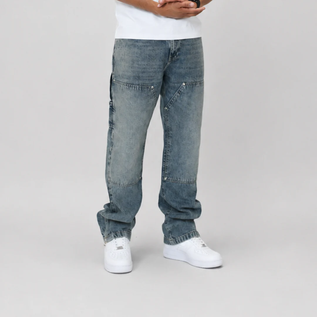the straight leg carpenta’ jeans - blue - Image 4